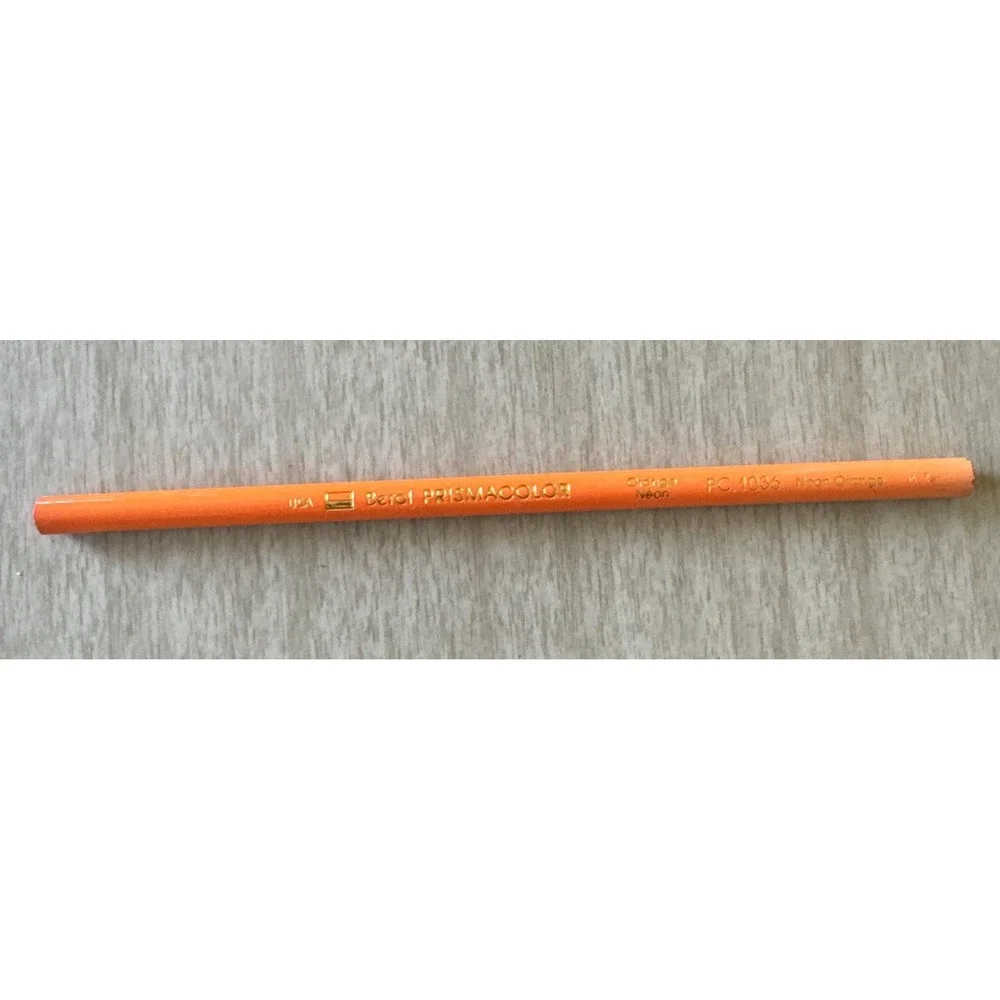 Berol Prismacolor PC 1036 Neon Orange Colored Art Pencil Unsharpened VTG NEW